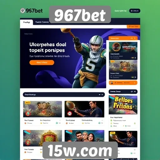 Avaliação do design do site 967bet